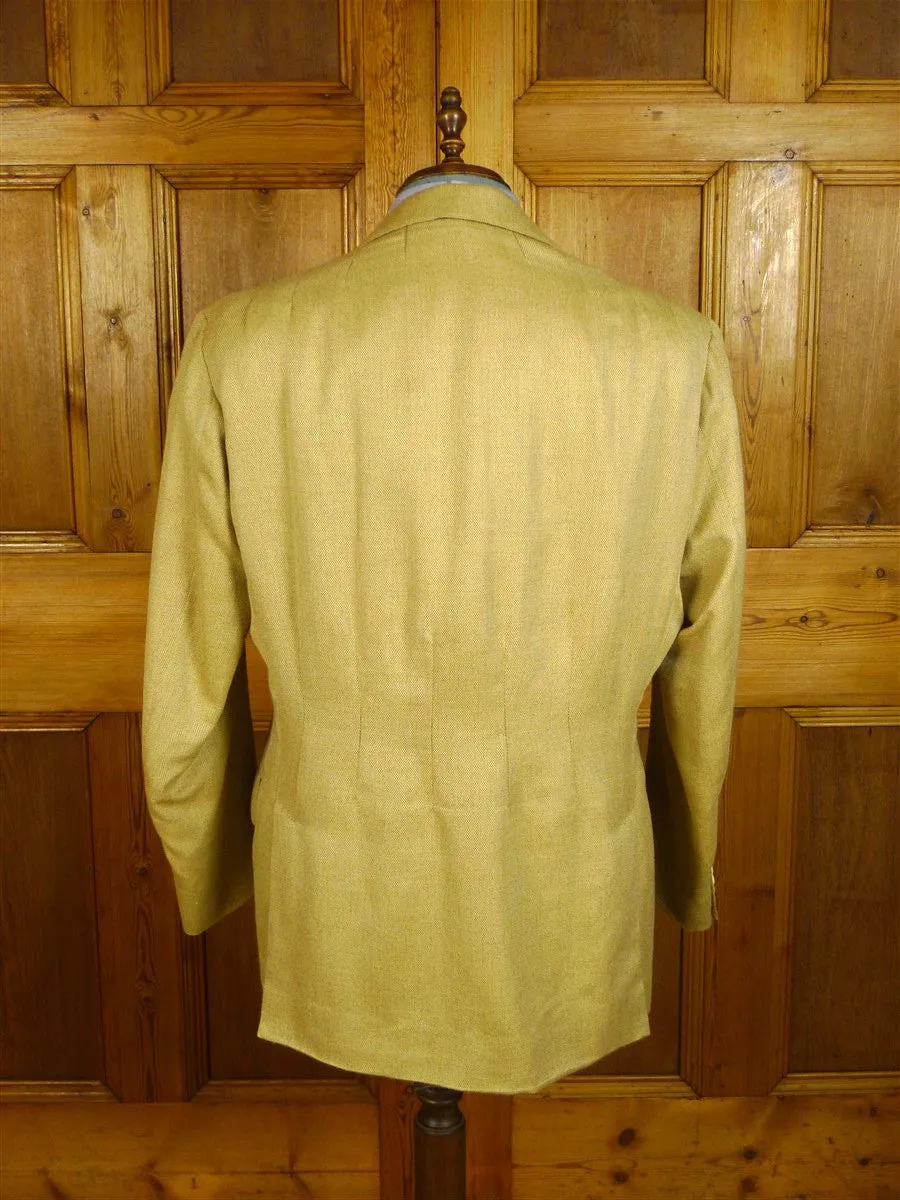 080824/09 anderson & sheppard 2000 savile row bespoke linen silk & cashmere sports jacket blazer 47 regular