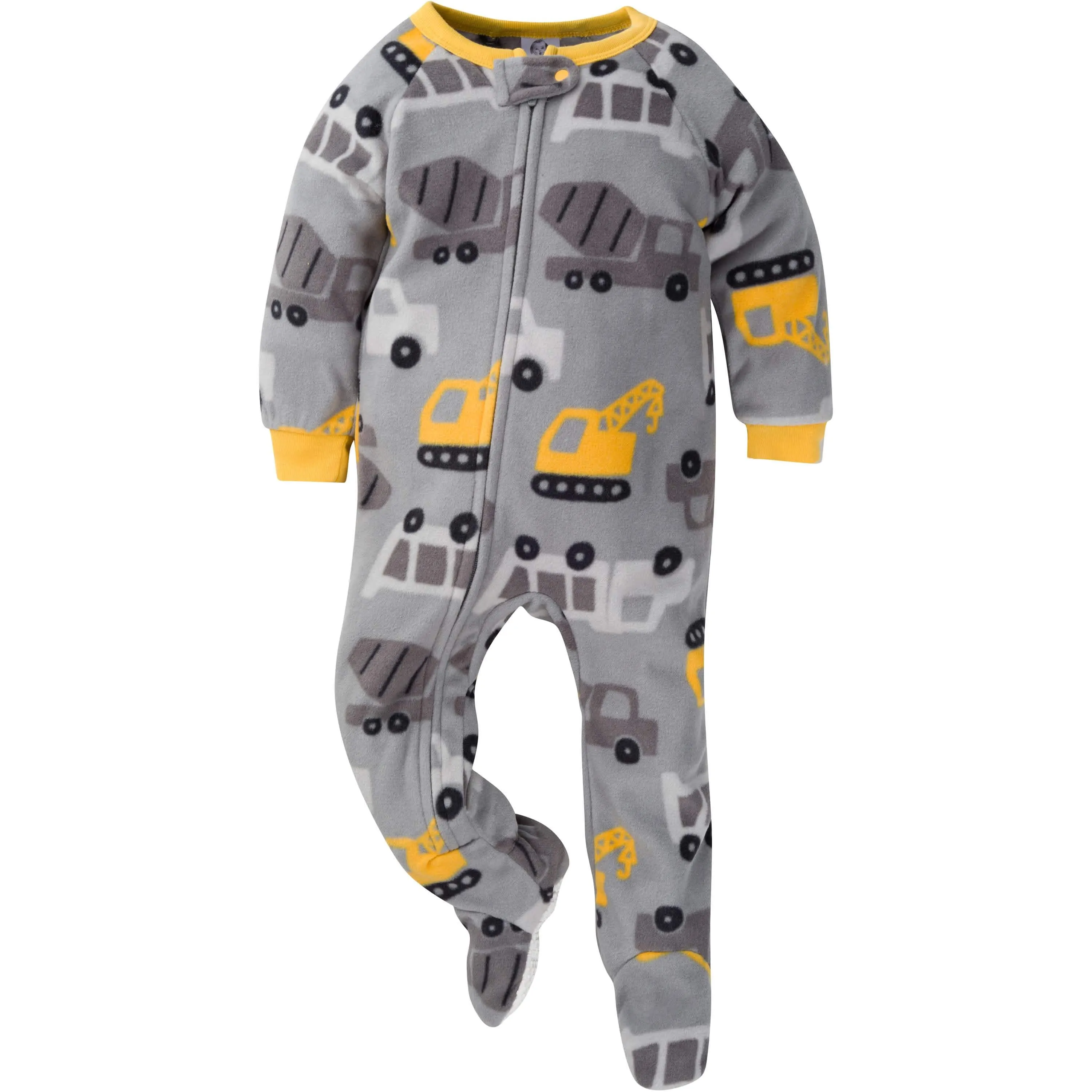 2-Pack Baby & Toddler Boys Construction Trucks Fleece Pajamas