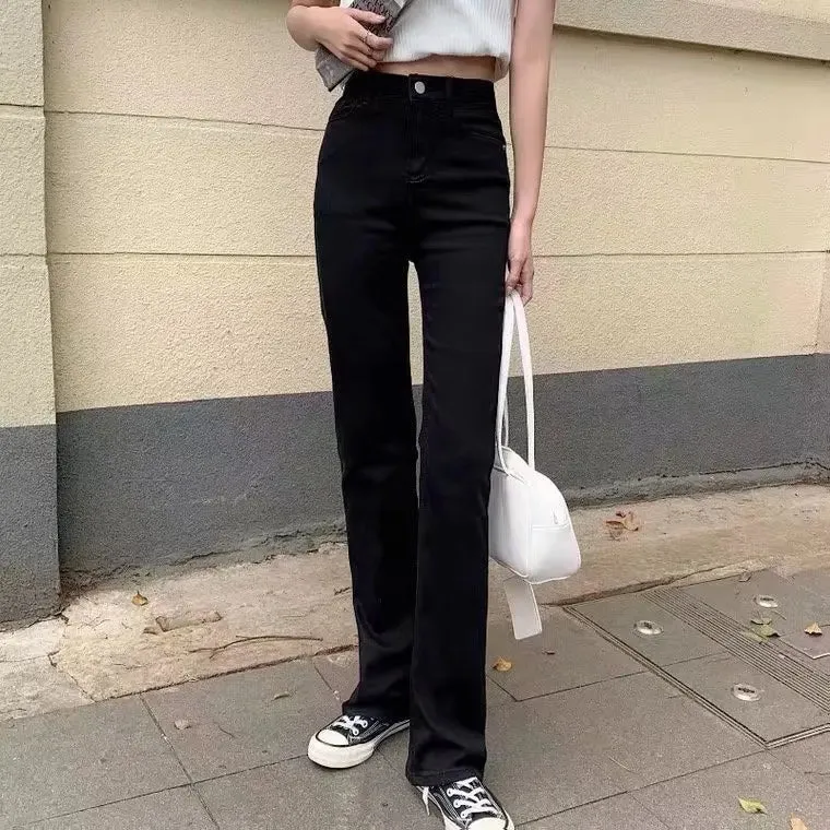 2024 Cute Low Rise Streetwear Jeans with 2000s Pockets Trim