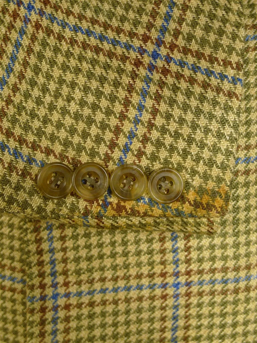 24/0993 cordings of piccadilly 100% linen gun check sports jacket blazer 44 regular