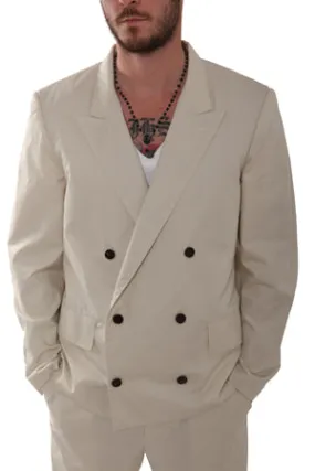 3.1 Phillip Beige Lim Double Breasted Blazer