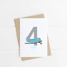 4th Birthday Card