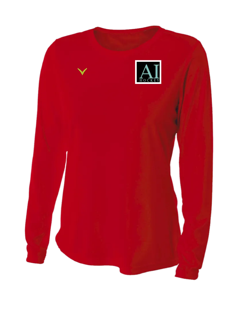 A TEST STORE Women's Long Sleeve Performance Crew