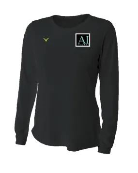 A TEST STORE Women's Long Sleeve Performance Crew