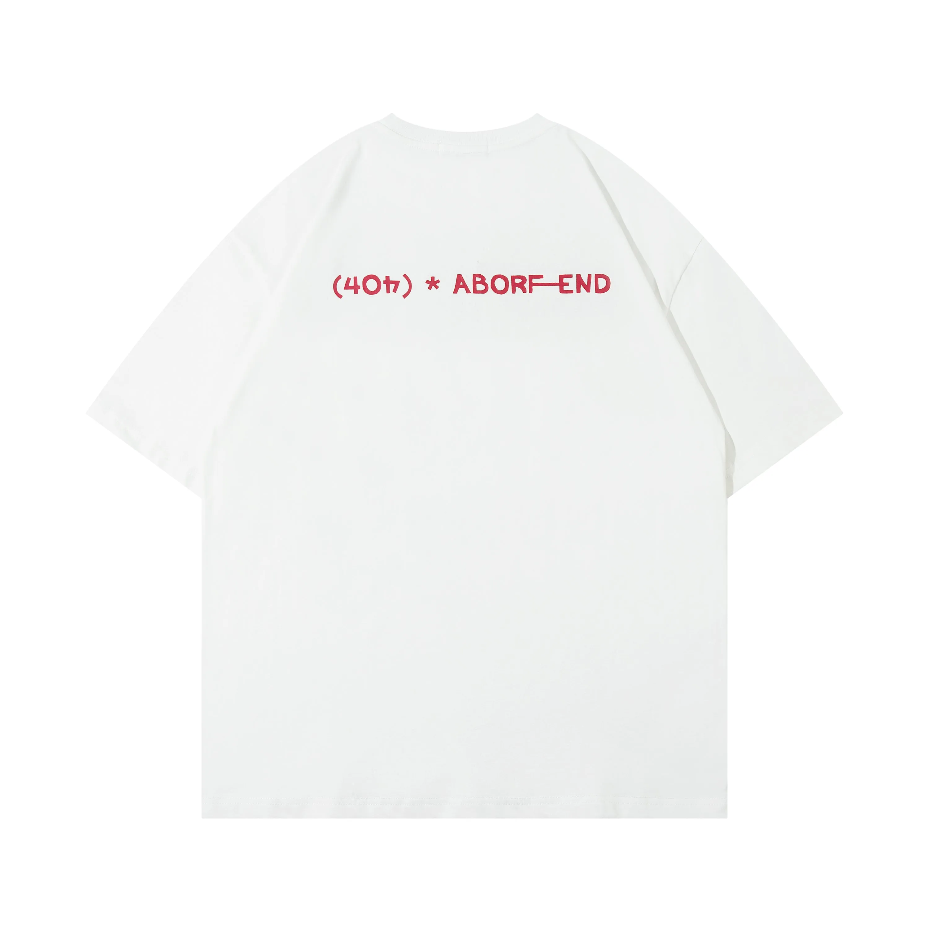 Abortend | Retro Pure Cotton Graphic T-Shirt