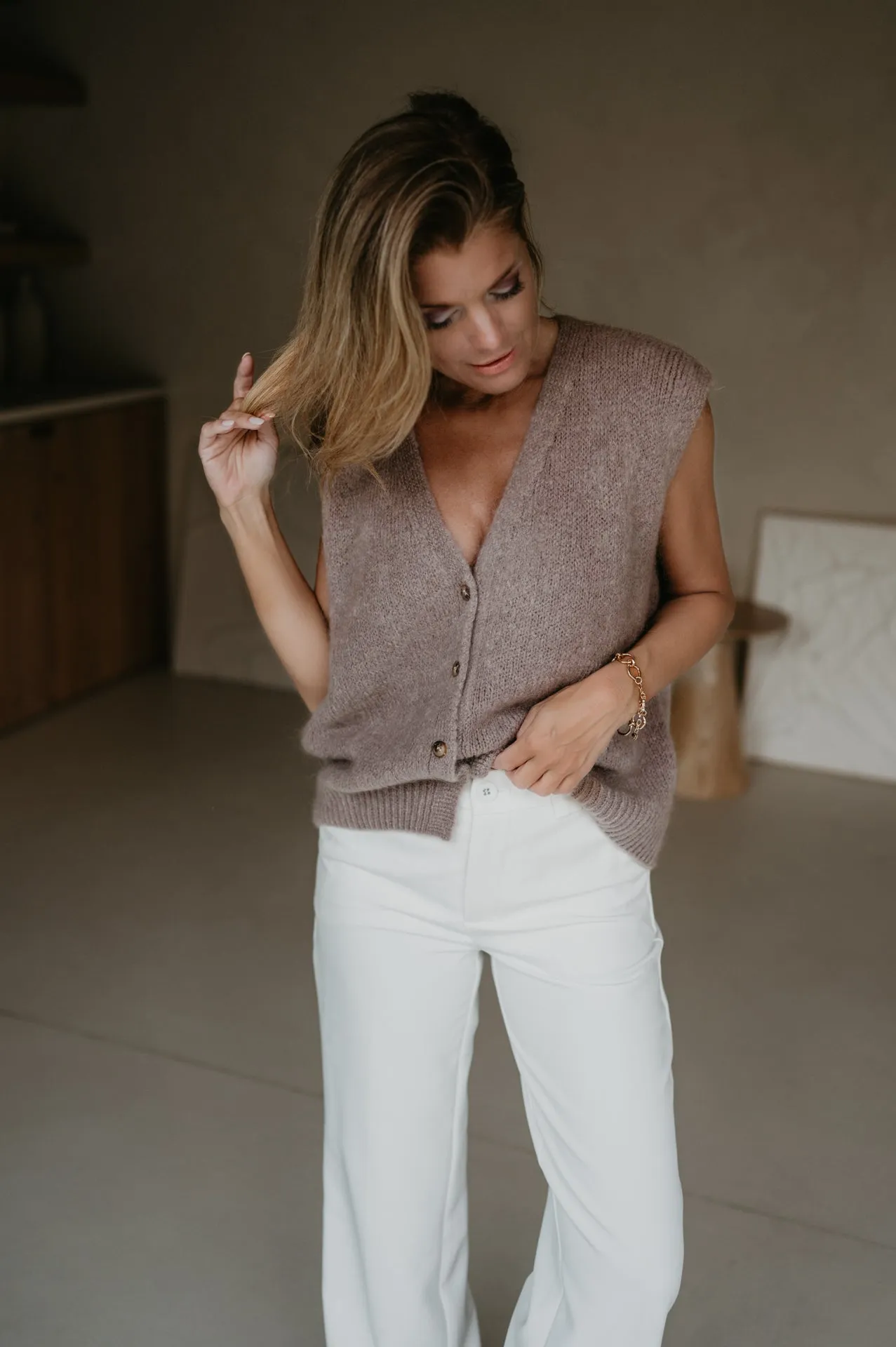 Almeno gilet I Taupe