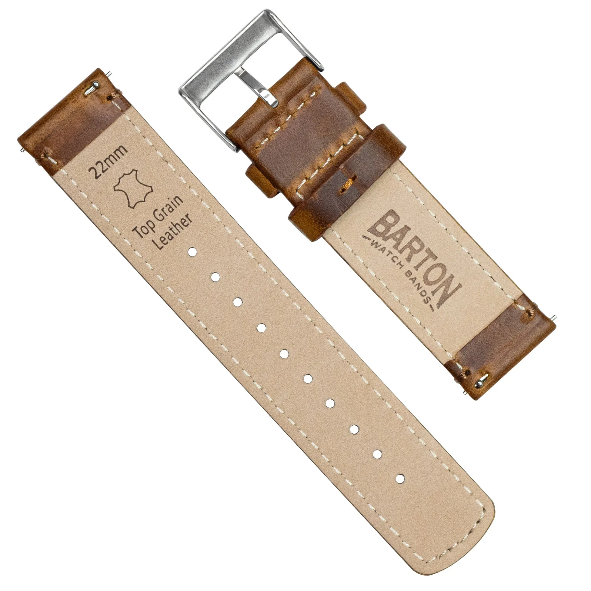 Amazfit Bip Weathered Brown Leather Watch Band