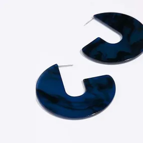 Amazing Resin hoop earrings