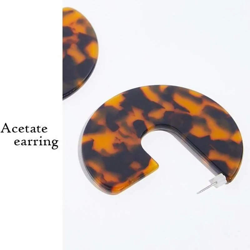 Amazing Resin hoop earrings