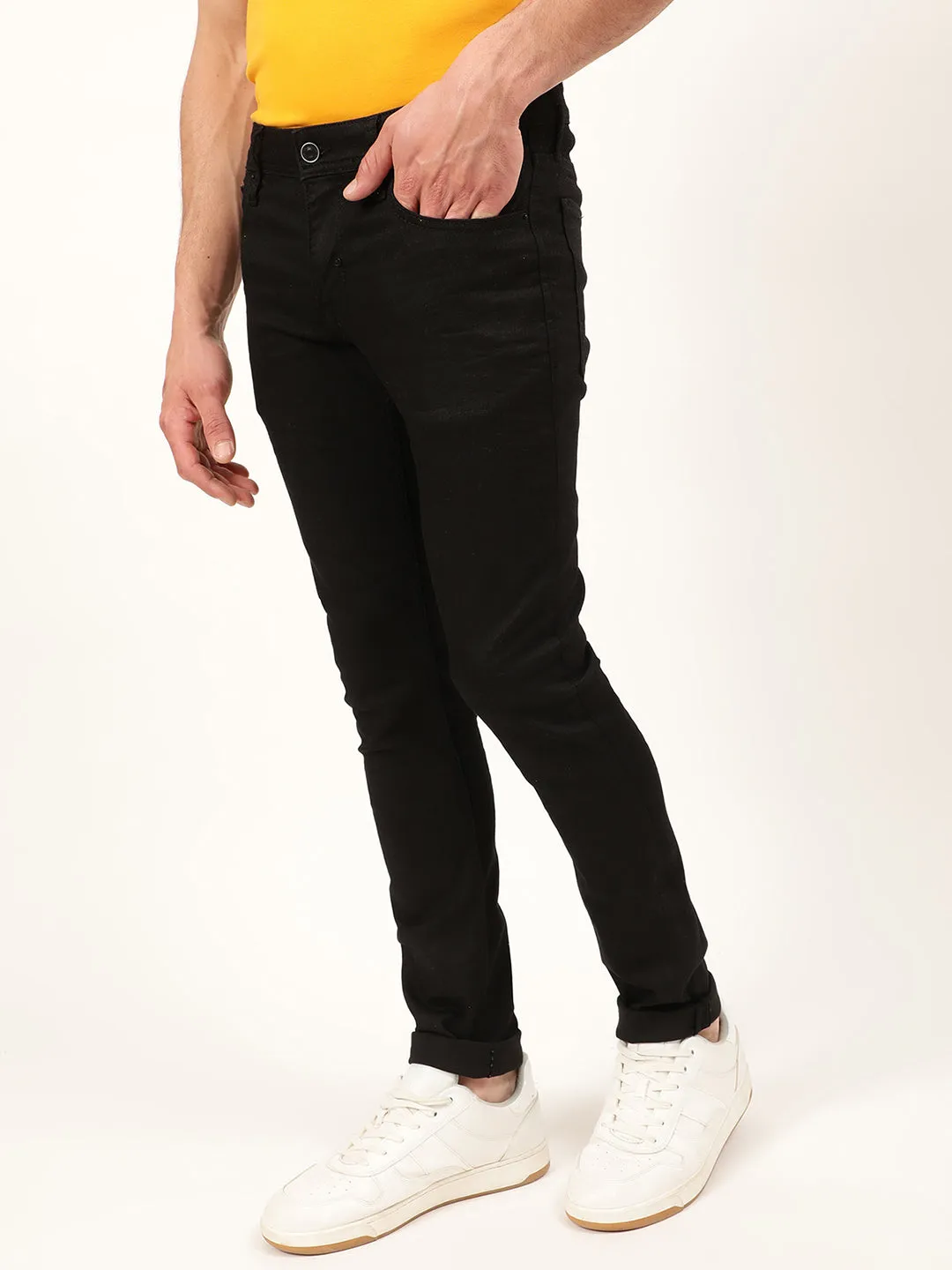 Antony Morato Men Black Tapered Fit Jeans