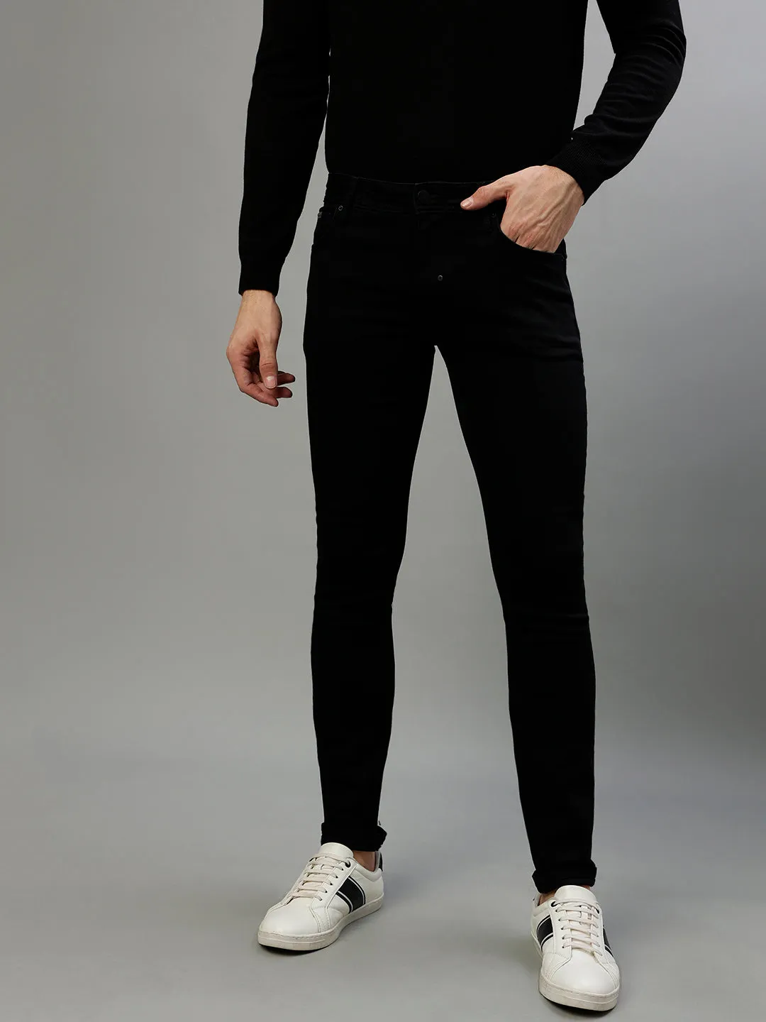 Antony Morato Men Solid Tapered Fit Jeans