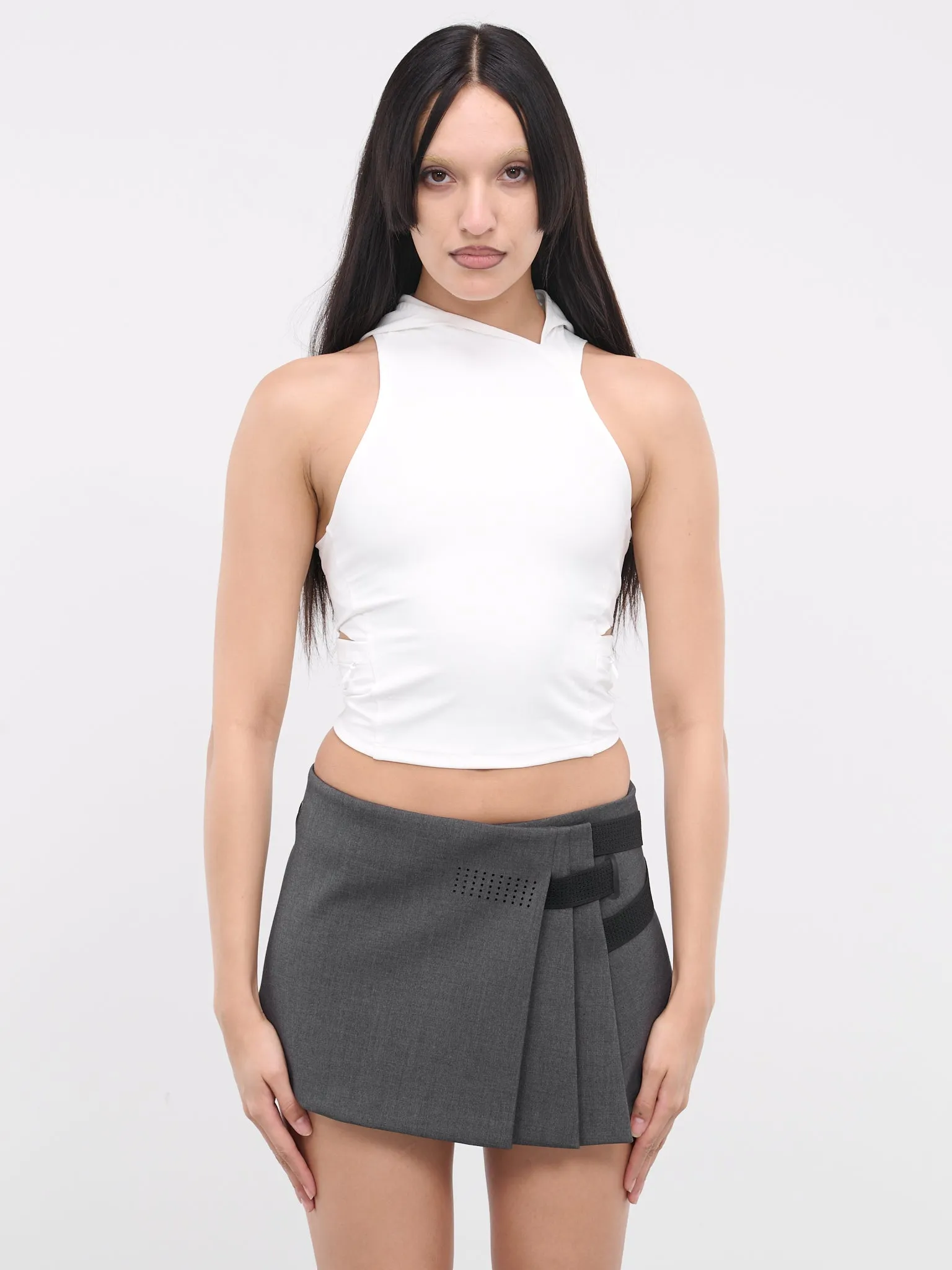 Asymmetric Hooded Tank (TS9W-WHITE)