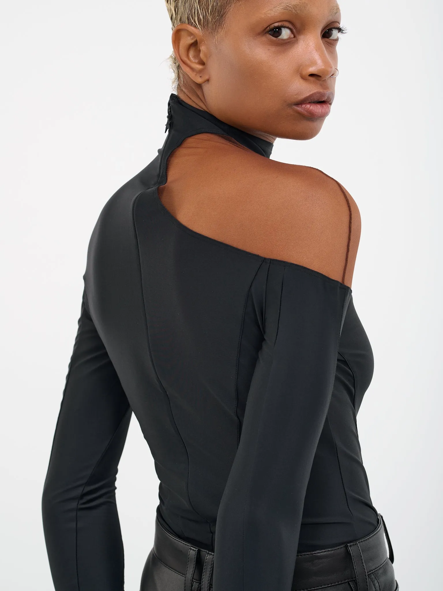 Asymmetric Illusion Bodysuit (1B00191842-19992-BLACK-NUDE-2)