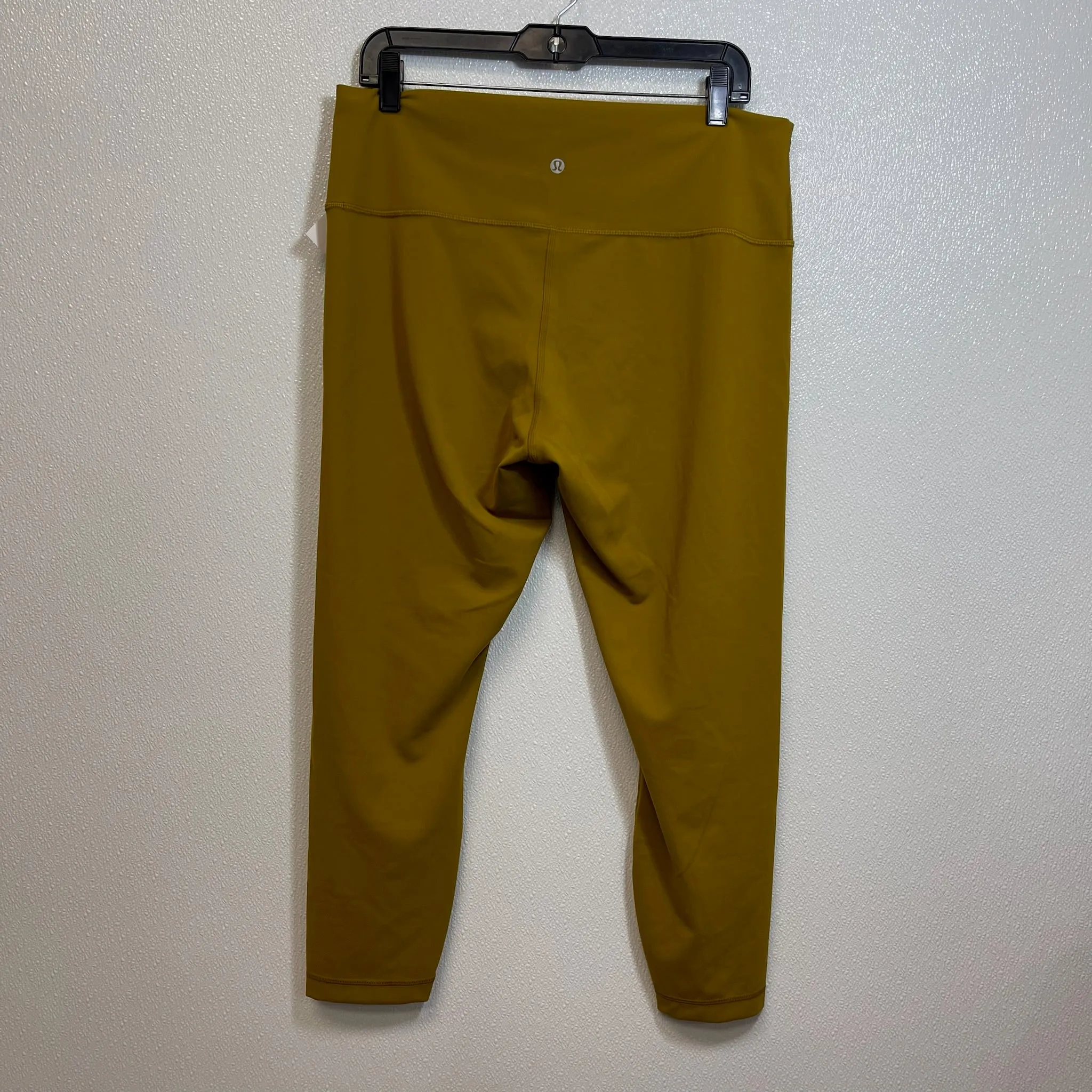 Athletic Leggings By Lululemon In Mustard, Size: 16