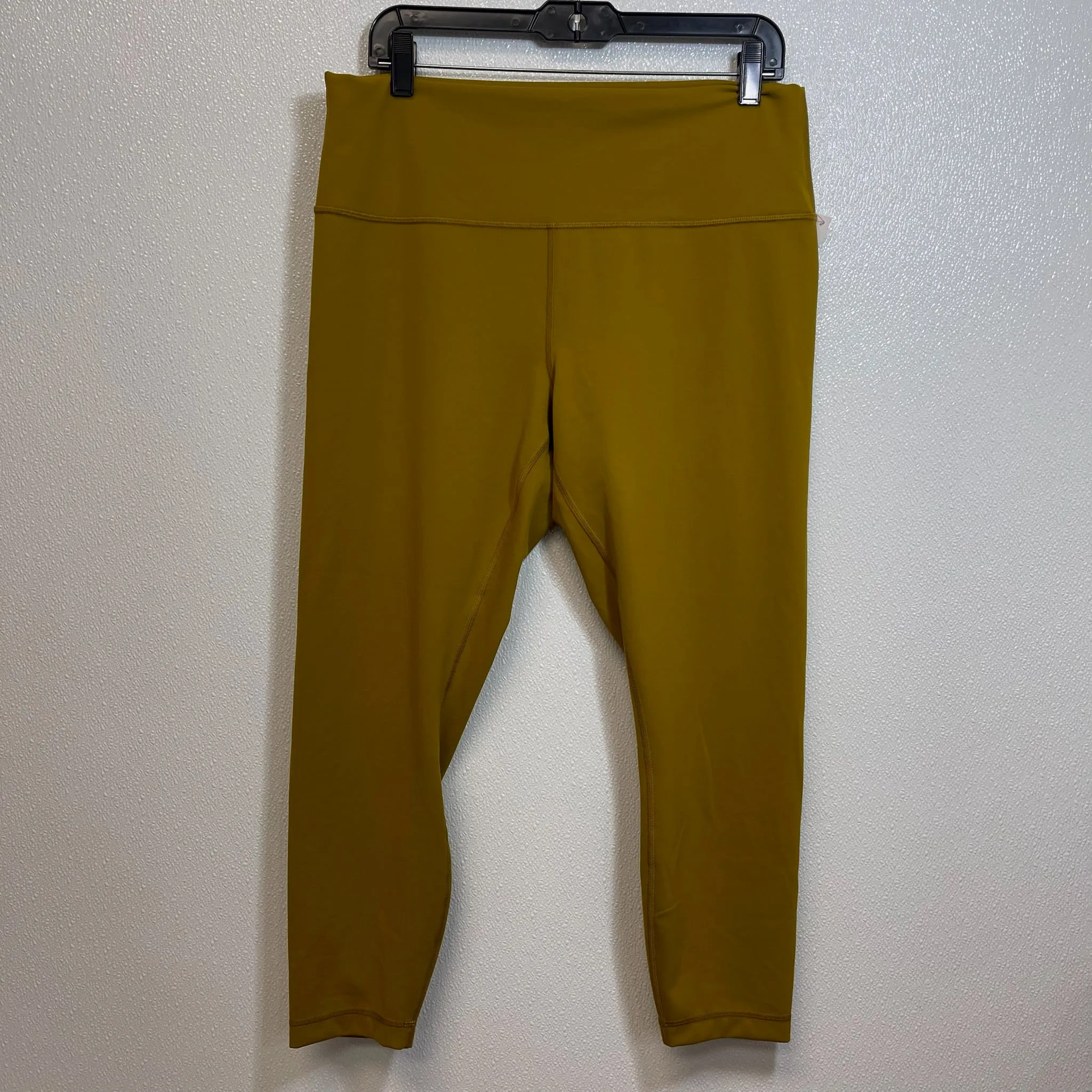 Athletic Leggings By Lululemon In Mustard, Size: 16