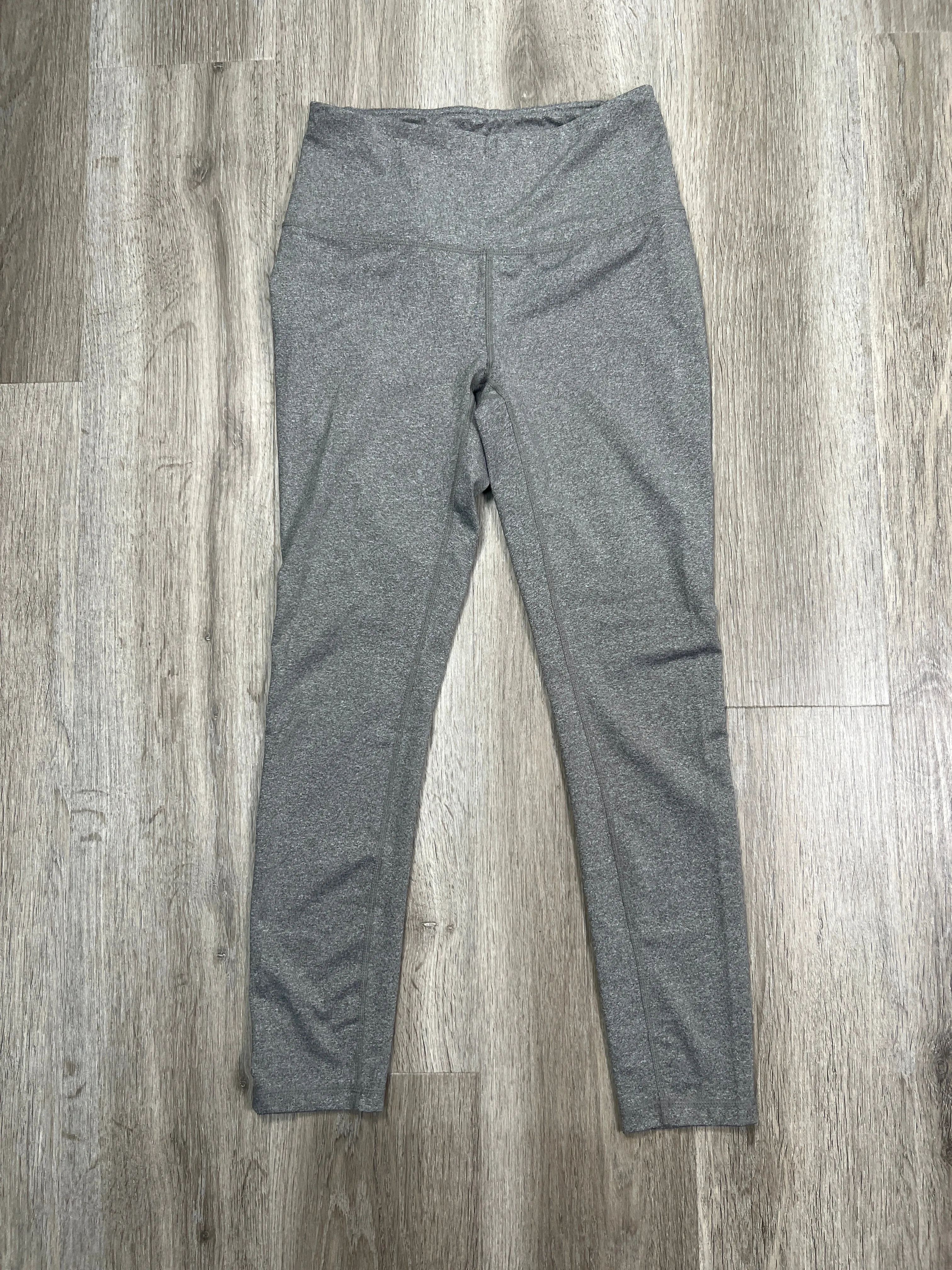 Athletic Leggings By Reebok In Grey, Size: S