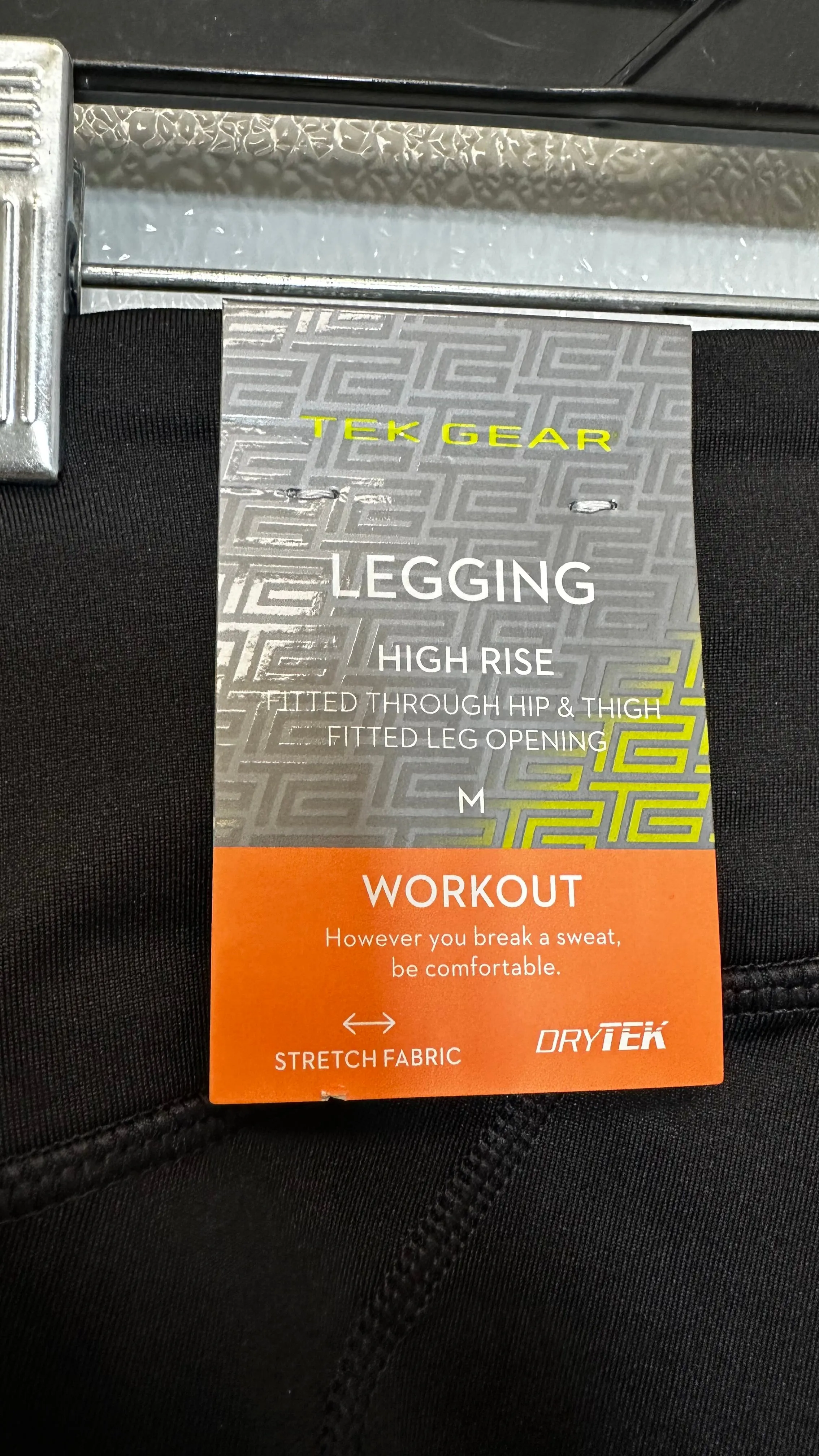 Athletic Leggings By Tek Gear In Black, Size: M