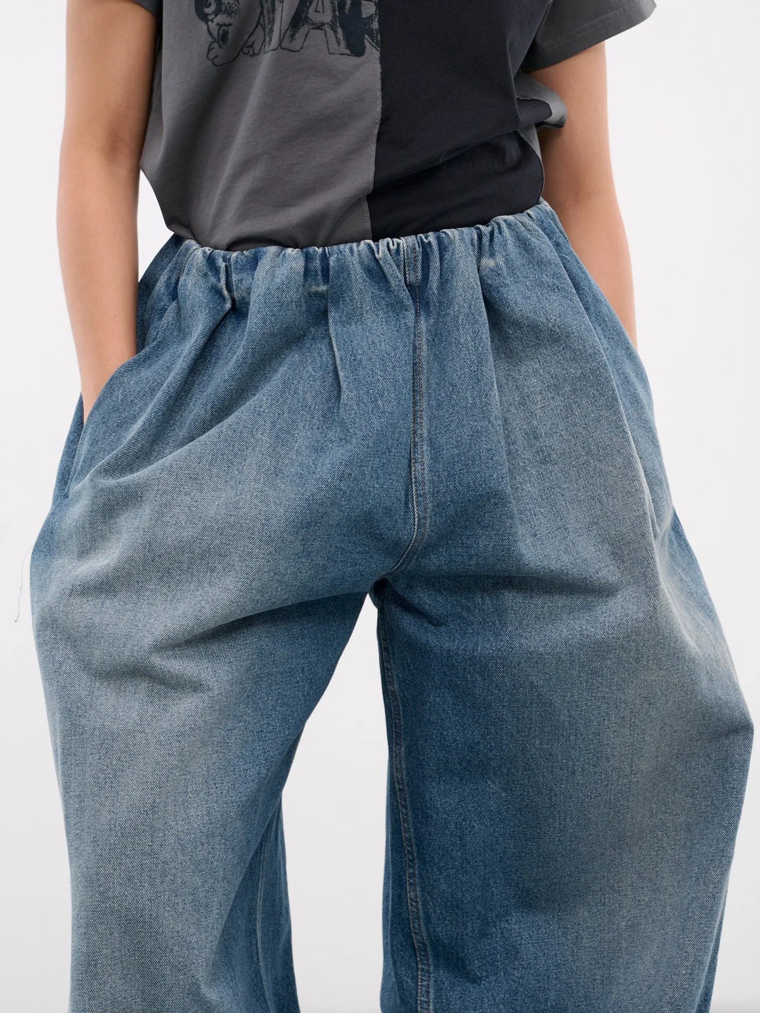 Baggy Denim Trousers (S52KA0514-S30589-980-BLUE)