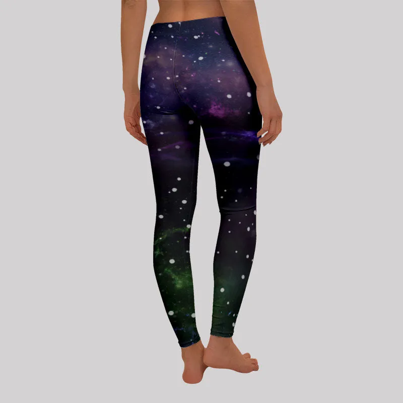 Beautiful Nebula Outer Space Geek Leggings