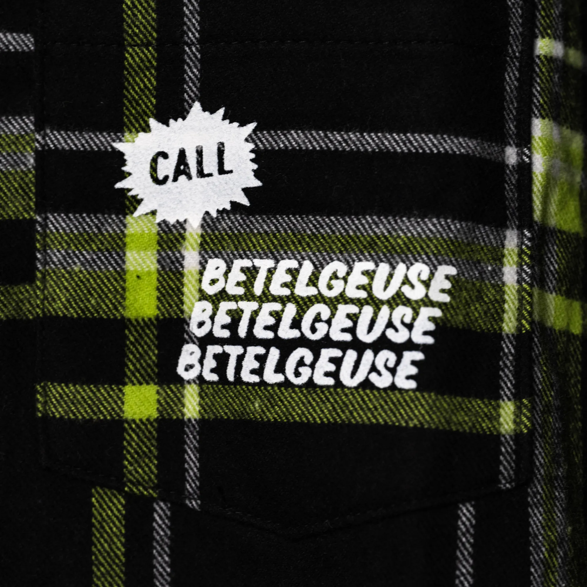 Beetlejuice Beetlejuice Flannel