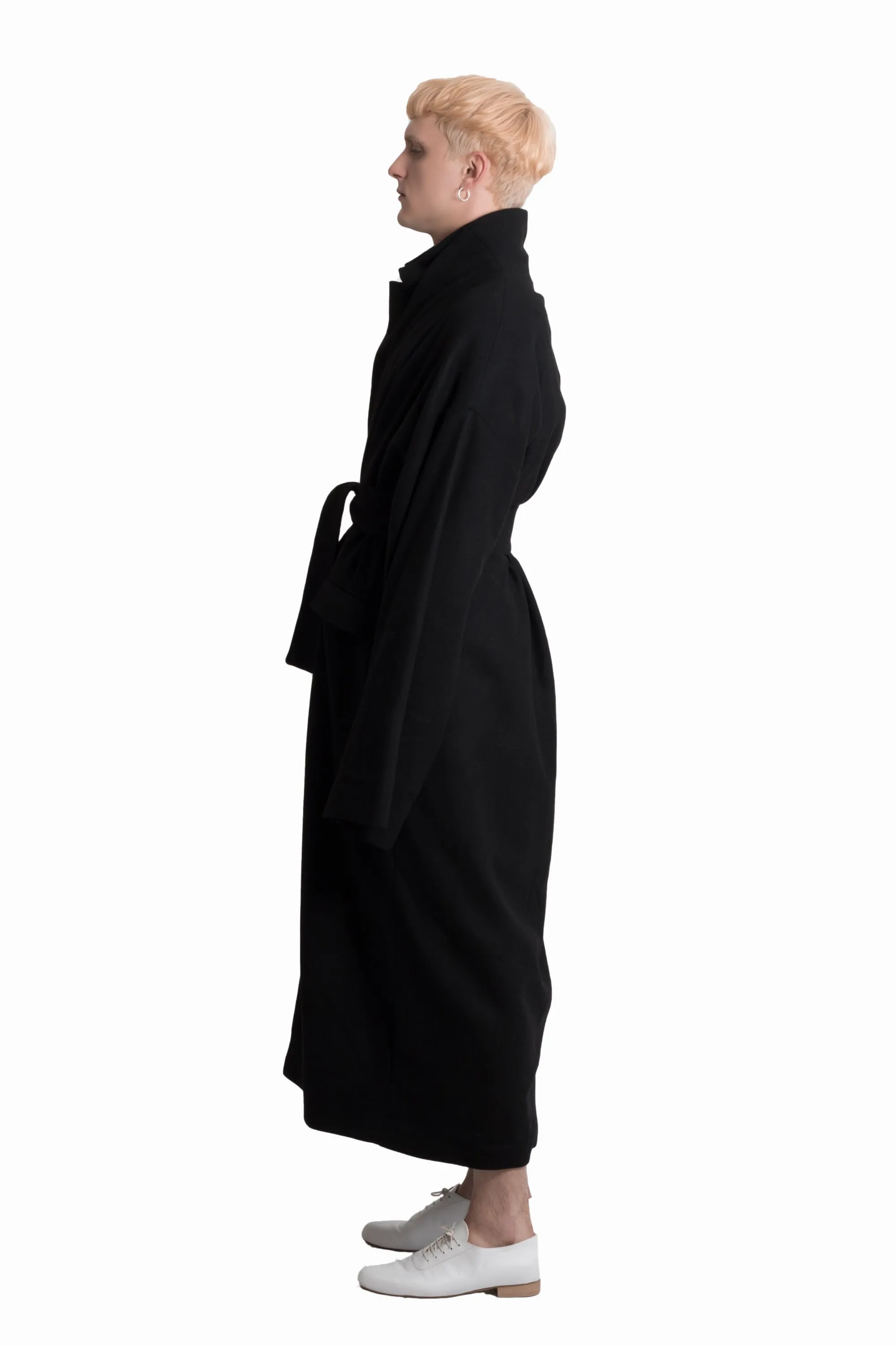 Black wool coat