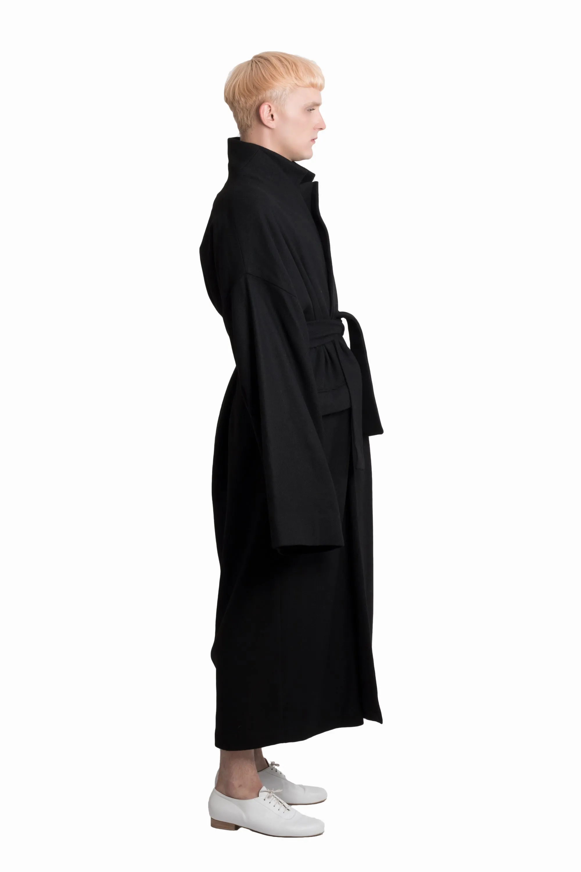 Black wool coat