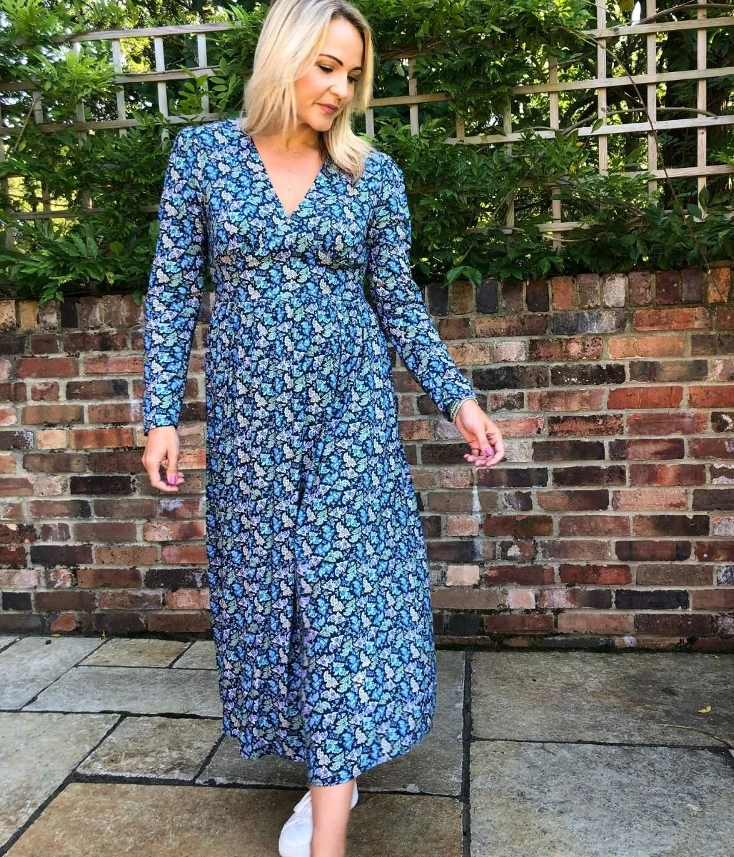 Blue Bloom Carrie Tea Dress