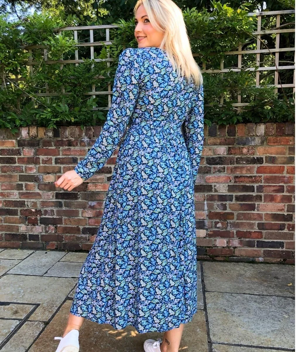 Blue Bloom Carrie Tea Dress