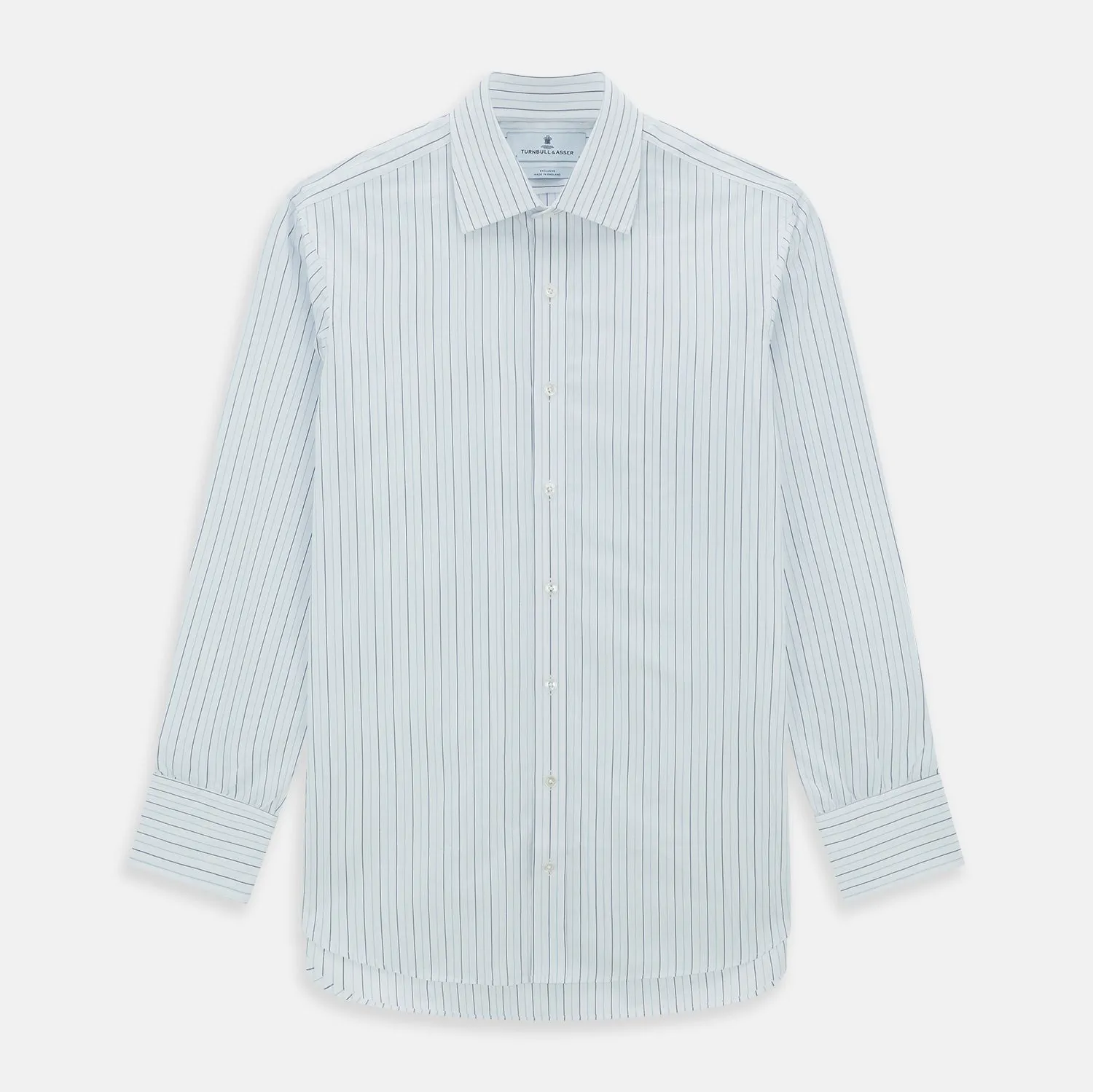 Blue Wide Pinstripe Mayfair Shirt