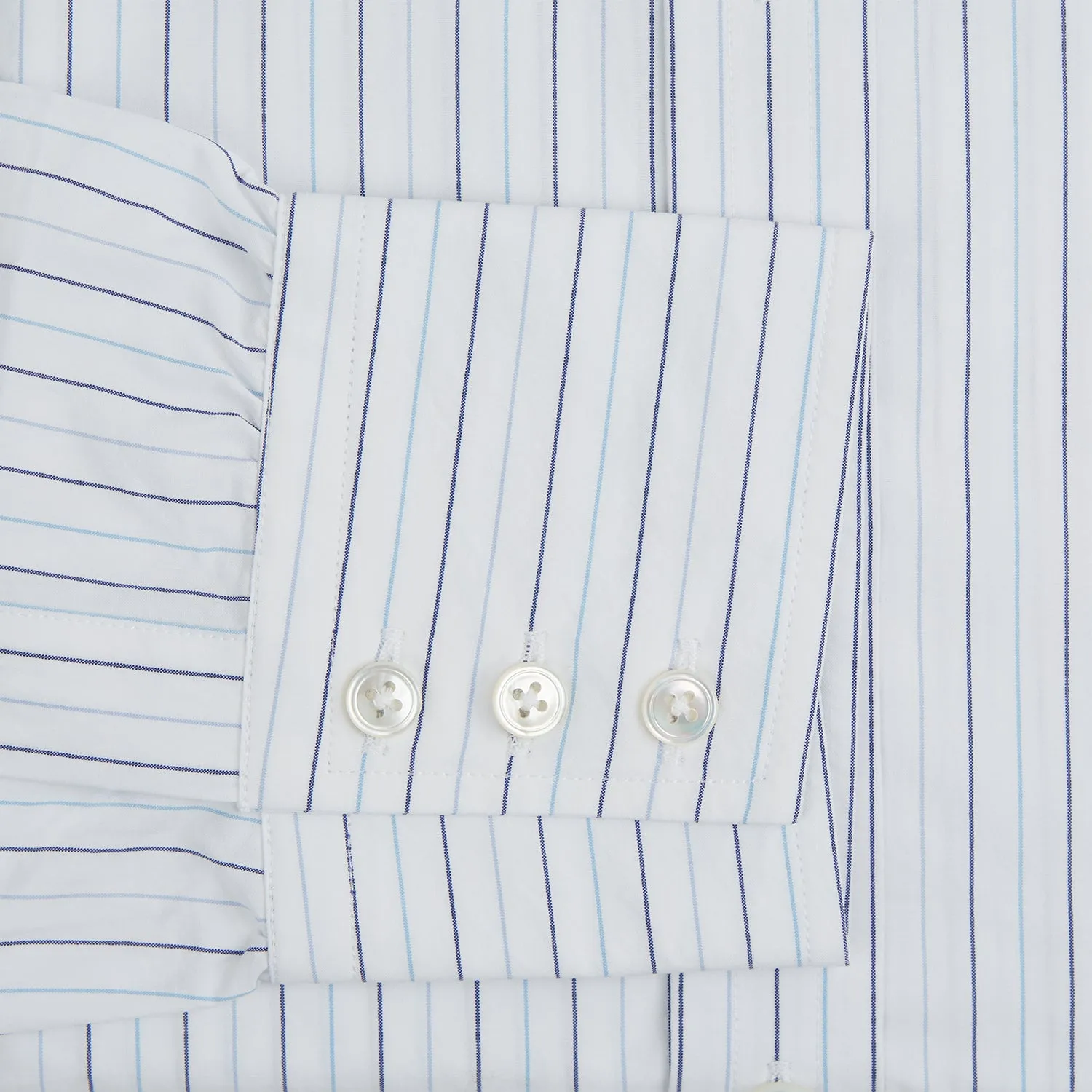 Blue Wide Pinstripe Mayfair Shirt