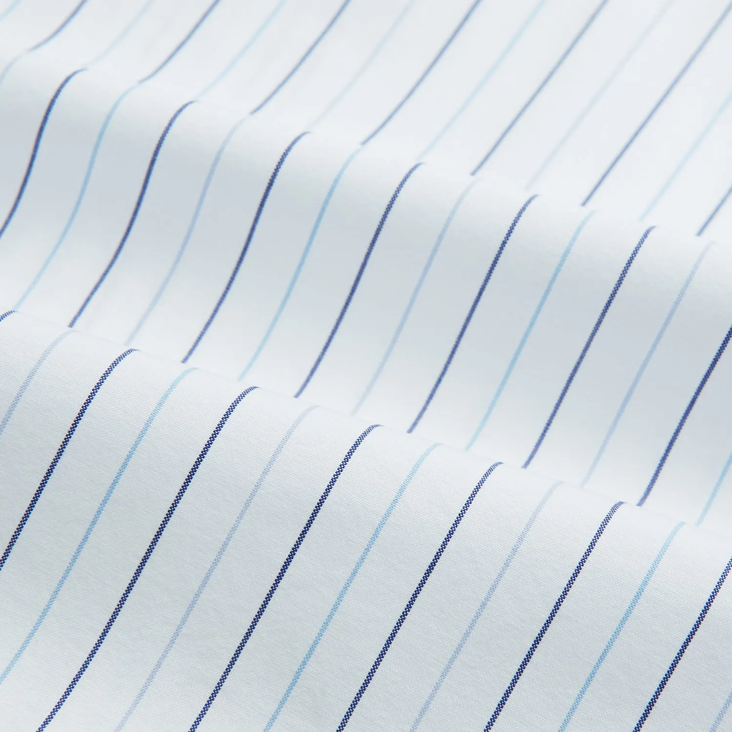 Blue Wide Pinstripe Mayfair Shirt