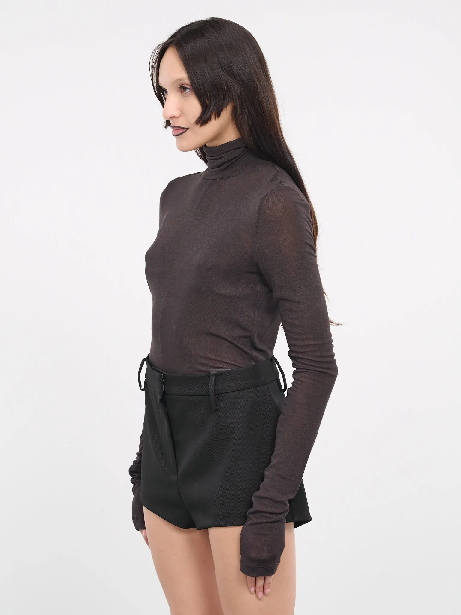 Bodycon Turtleneck (023-W-5-09-CHOCOLATE)