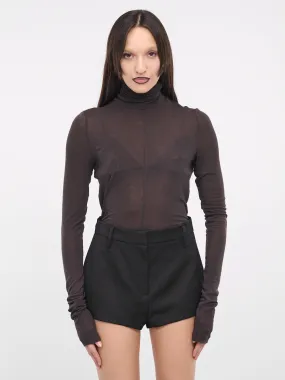 Bodycon Turtleneck (023-W-5-09-CHOCOLATE)