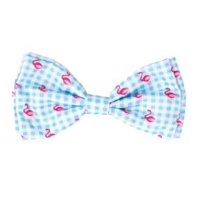 Bow Tie | Gingham Flamingo