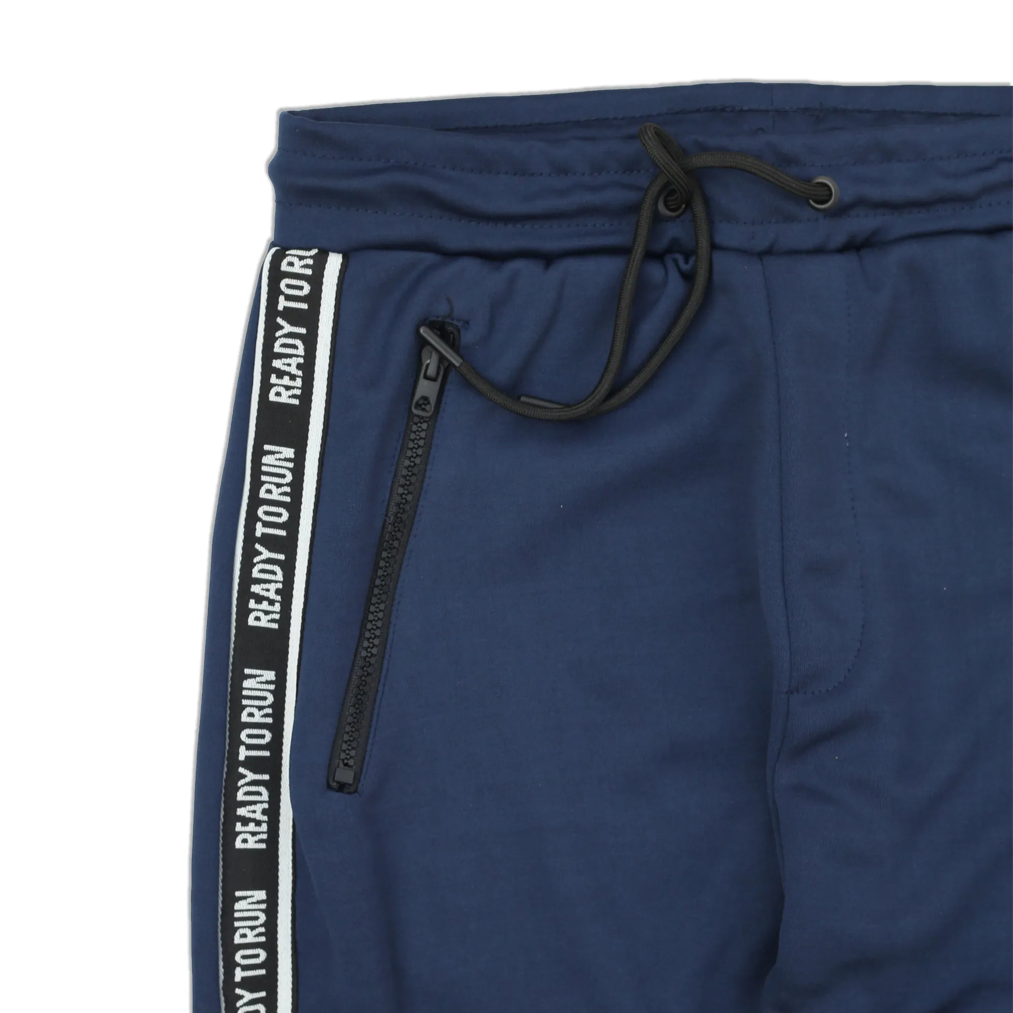 BR - Men 'Navy' With Side Stripe Polyester Jogging Trouser BR164