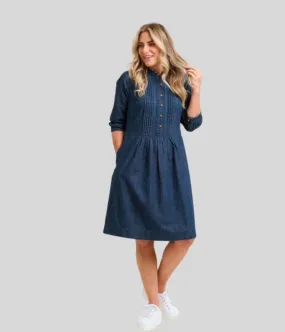 Brakeburn Cora Denim Dress - Size 14