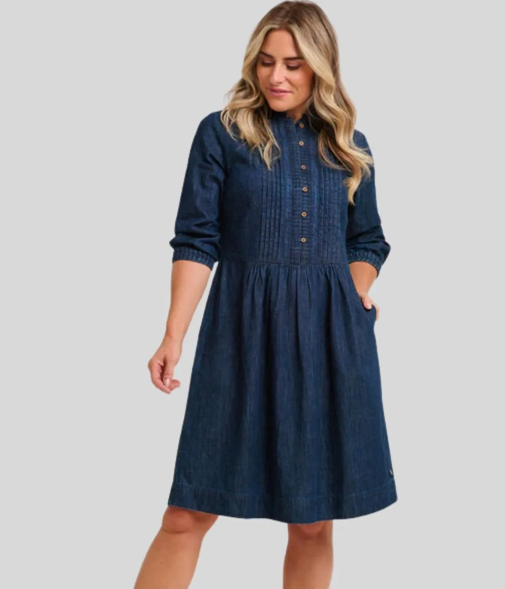 Brakeburn Cora Denim Dress - Size 14