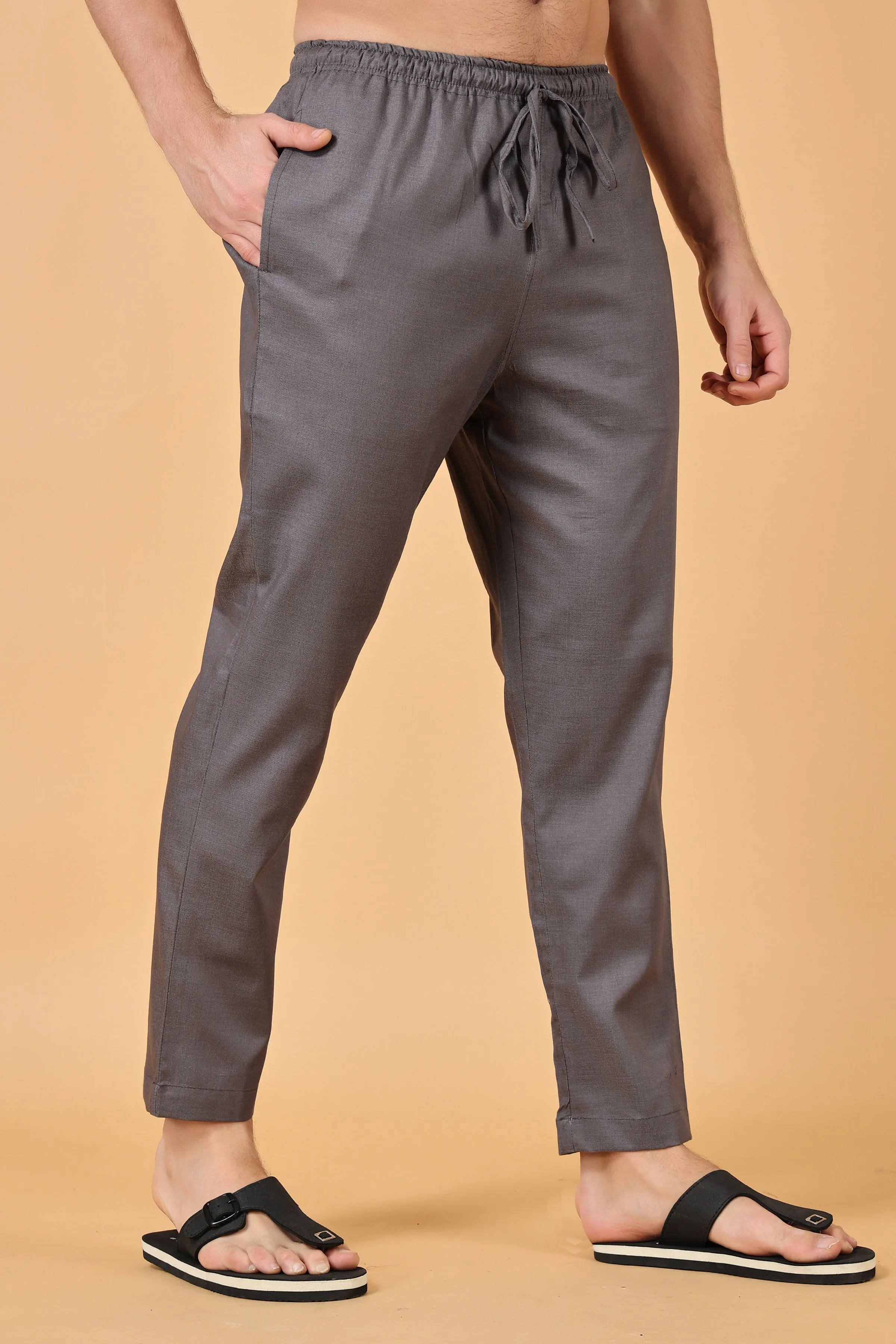 Bubble Grey Cotton Pajama Pants