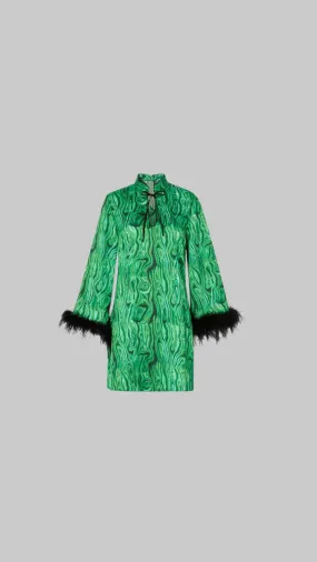 Carlotta Malachite Print Mini Dress