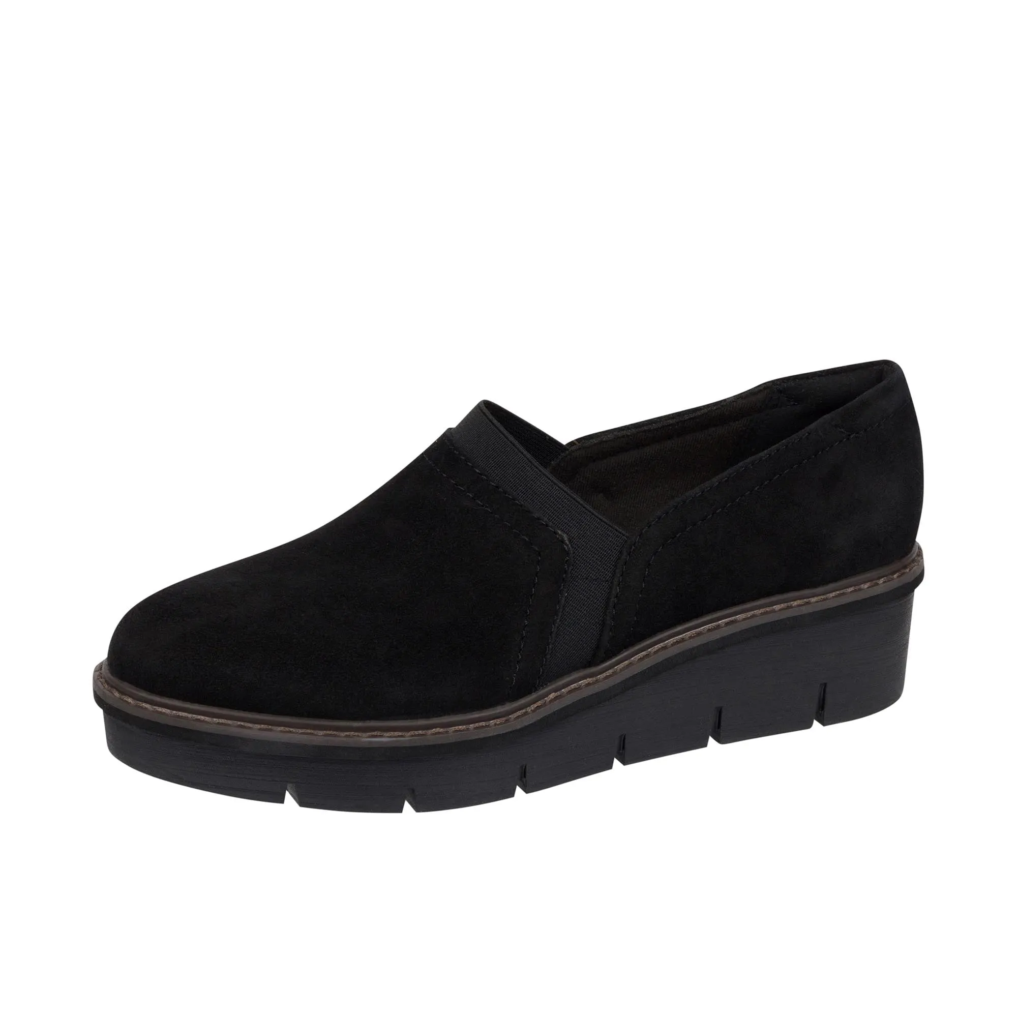 Clarks Womens Airabell Mid Black Suede