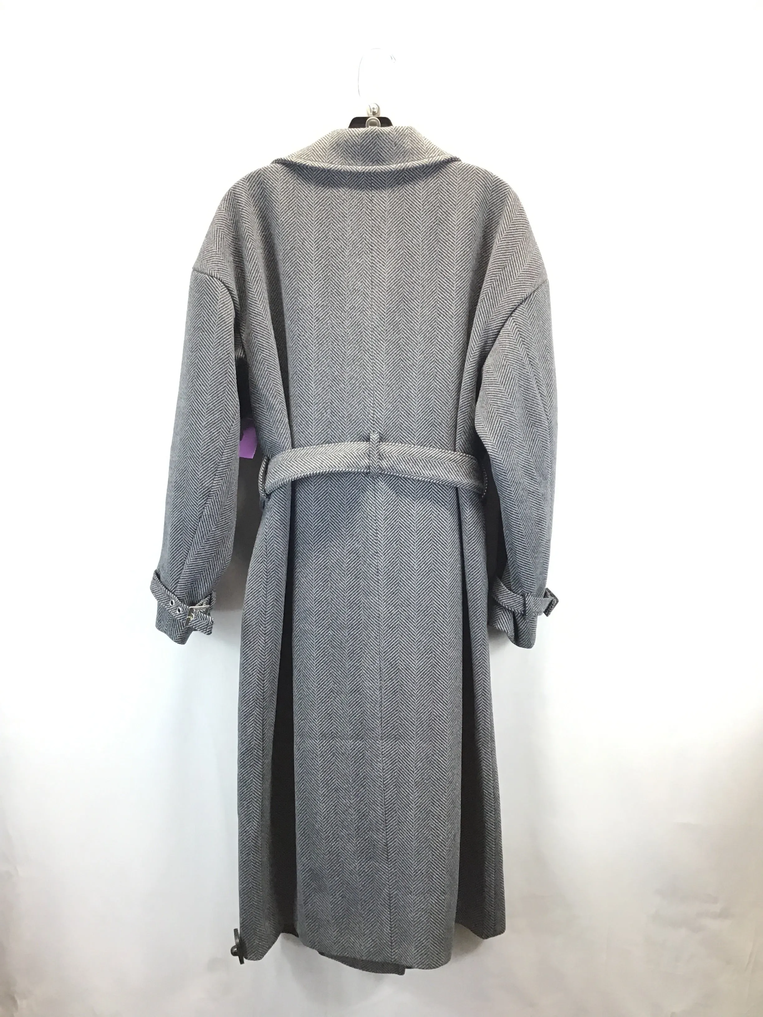 Coat Peacoat By Just Fab In Grey, Size: Xl