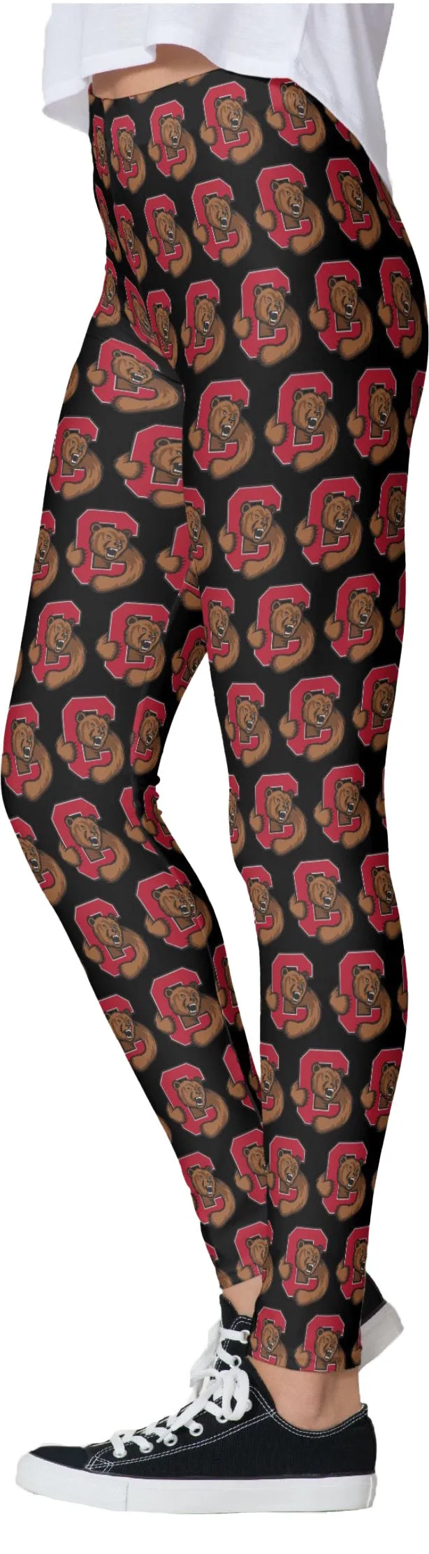 Cornell Black Tailgate Leggings