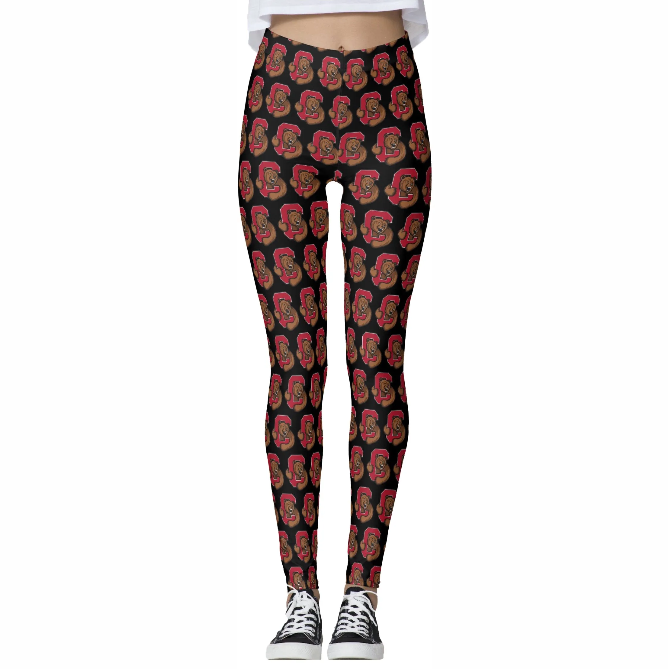 Cornell Black Tailgate Leggings