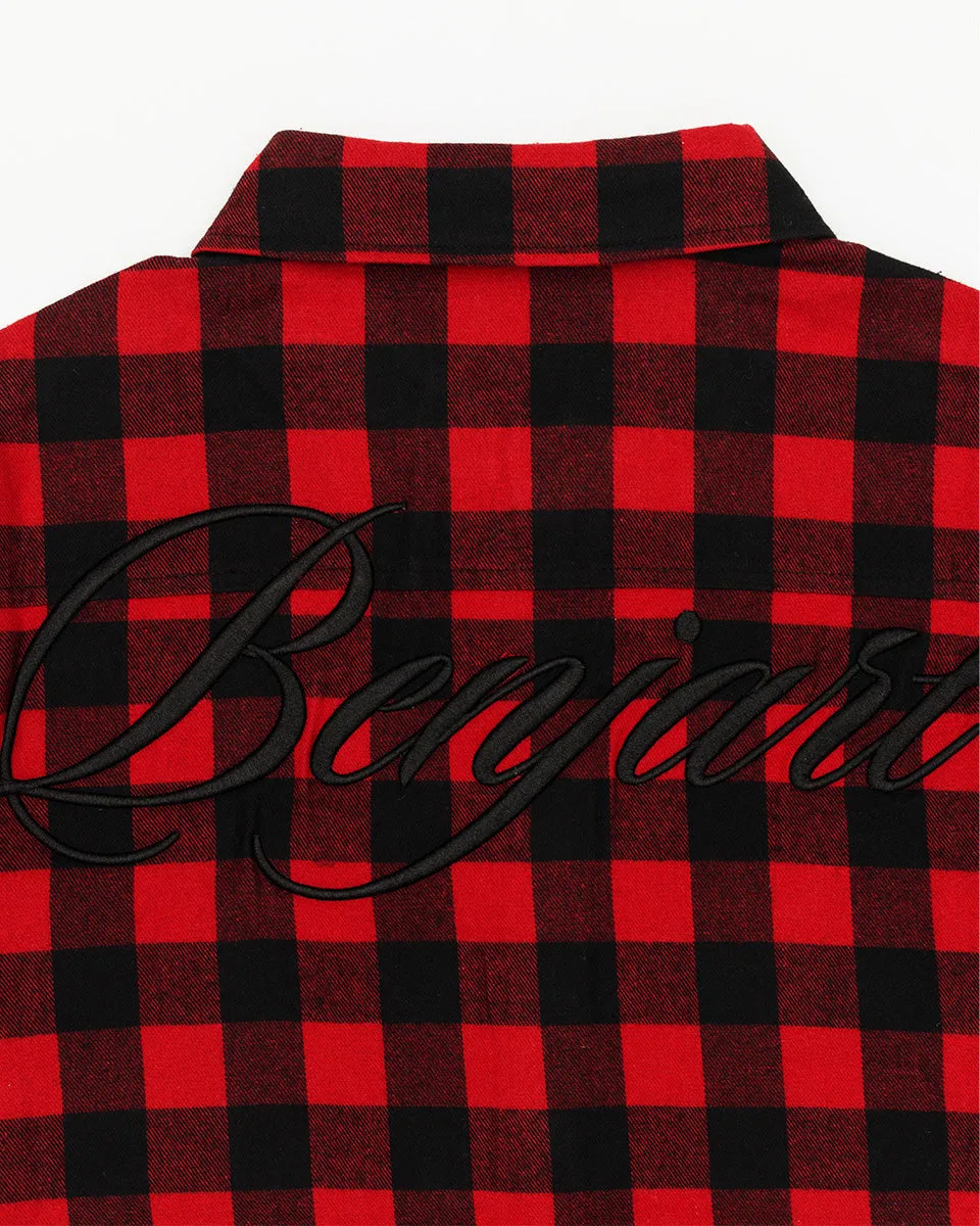 Cursive Shirt - Red/Black