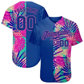 Custom 3D Pattern Design Summer Authentic Baseball Jersey