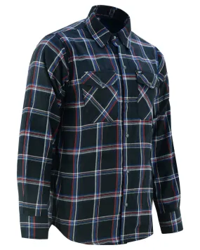 Daniel Smart Flannel Shirt - Black, Red and Blue