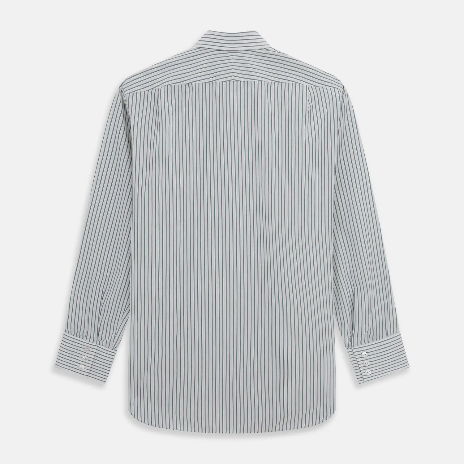 Dark Green Track Stripe Mayfair Shirt