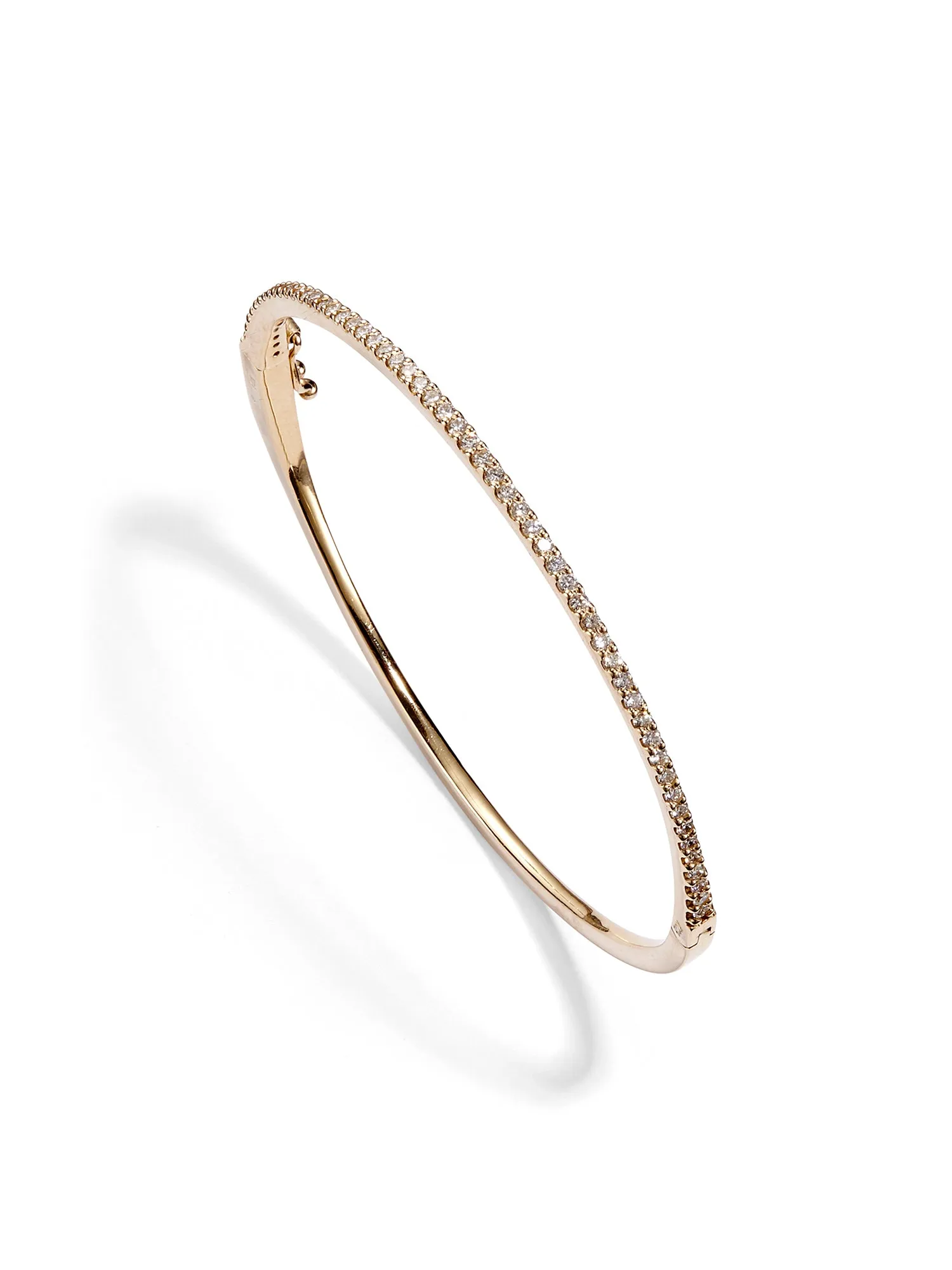 Diamond Hinged Bangle Bracelet