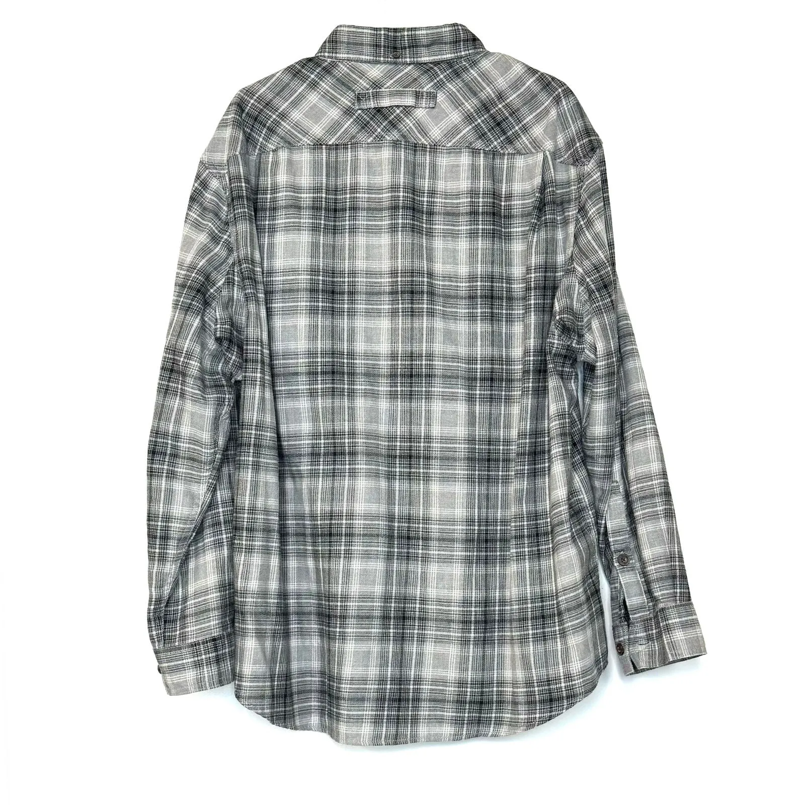 Duluth | Mens Plaid Flannel Work Shirt | Color: Gray | Size: XL | Pre-Owned