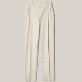 ECOVERO TROUSER "RIVER" IN NATURAL WHITE